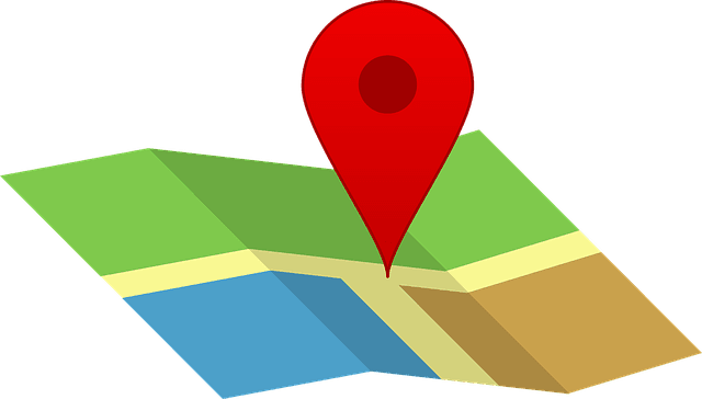 Vector image of location on a map