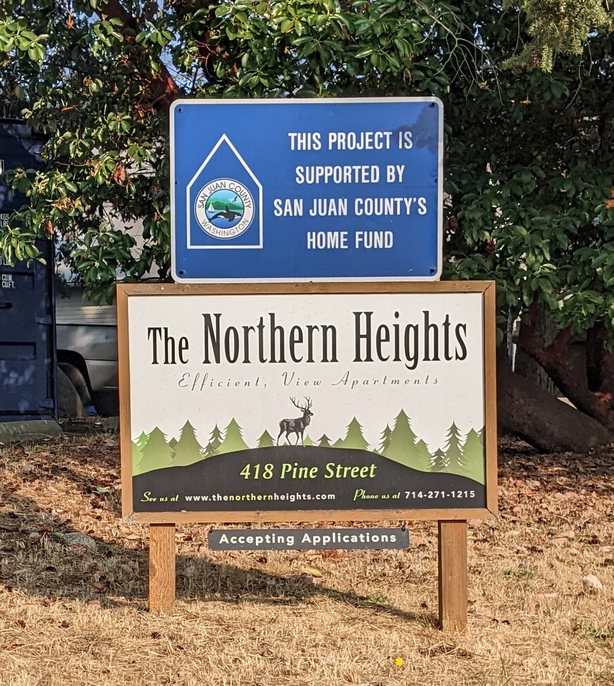 Northerns Heights and Home Fund sign