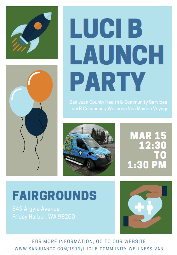 Luci B Launch Event Flier