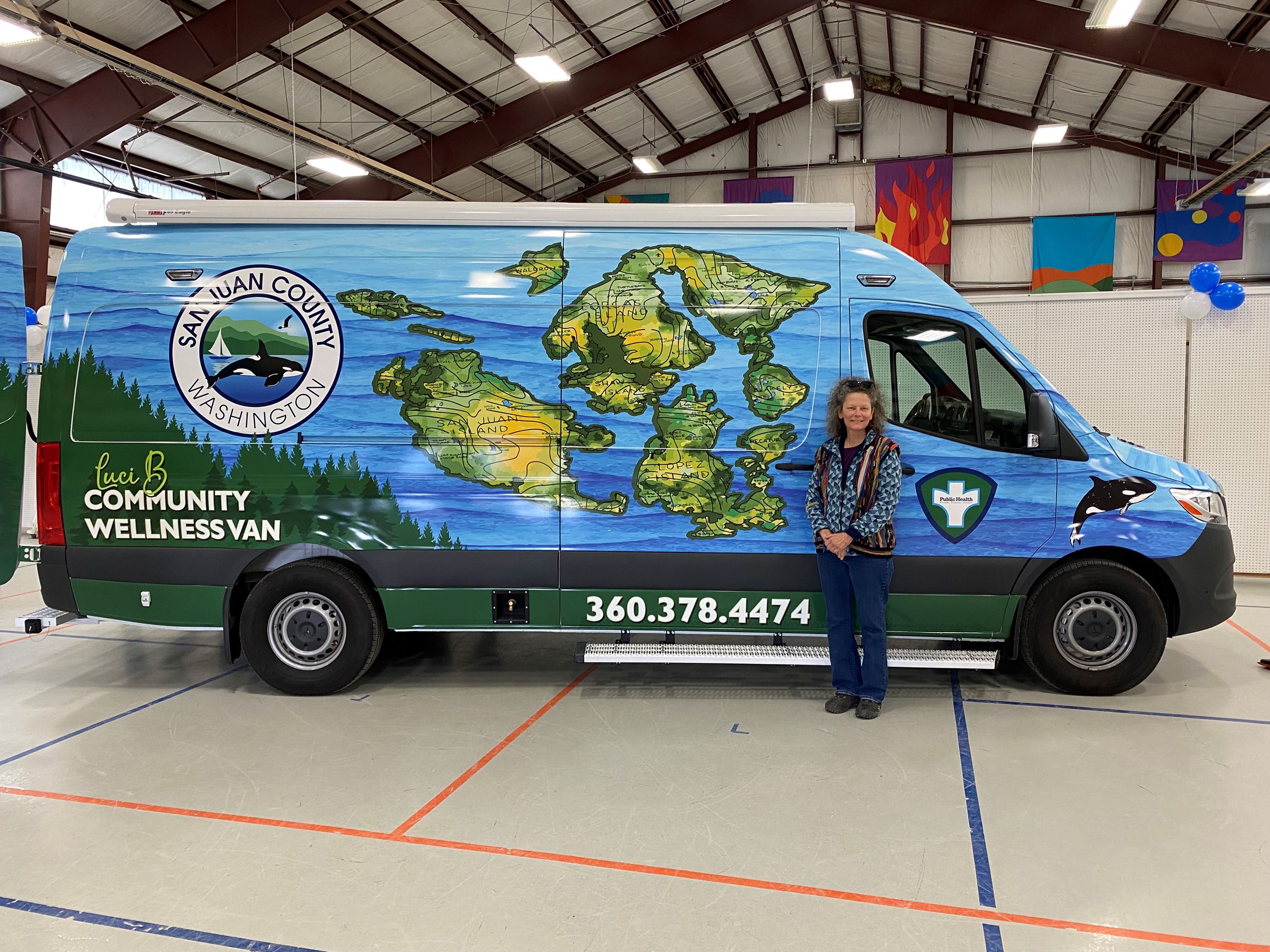 Carla Stanley with finished design concept