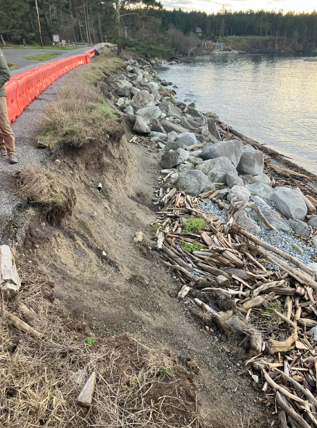 MacKaye Harbor Rd erosion