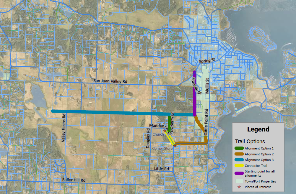 Potential SJI Trail Routes Map
